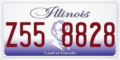 IL license plate Z558828