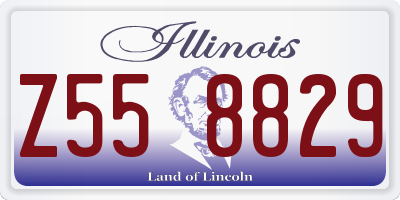 IL license plate Z558829