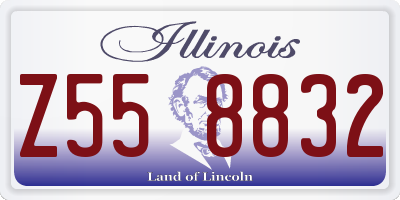 IL license plate Z558832