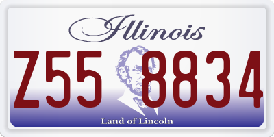 IL license plate Z558834