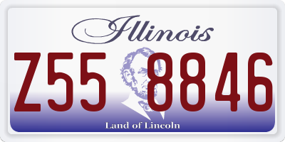 IL license plate Z558846
