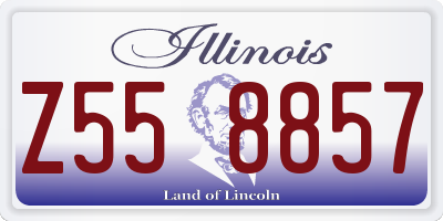 IL license plate Z558857