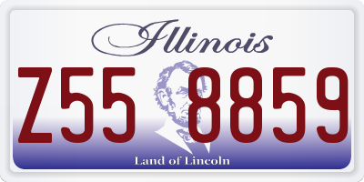 IL license plate Z558859