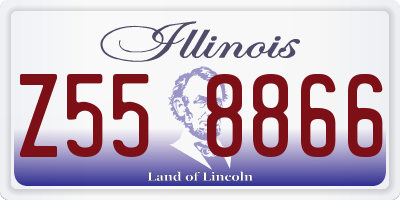 IL license plate Z558866
