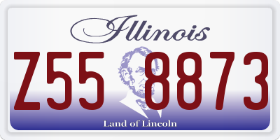 IL license plate Z558873