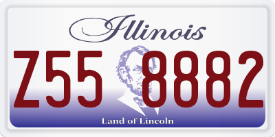 IL license plate Z558882