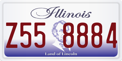 IL license plate Z558884