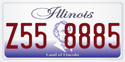 IL license plate Z558885