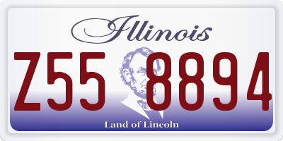 IL license plate Z558894