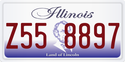IL license plate Z558897