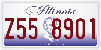 IL license plate Z558901