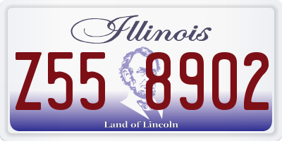 IL license plate Z558902
