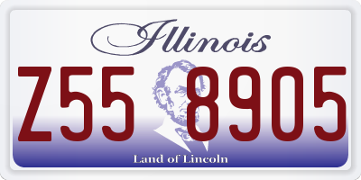 IL license plate Z558905