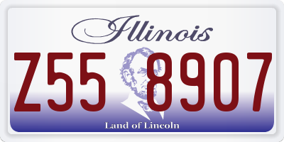 IL license plate Z558907