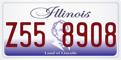 IL license plate Z558908