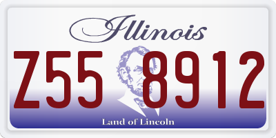 IL license plate Z558912