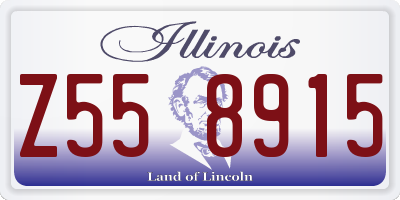 IL license plate Z558915