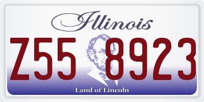 IL license plate Z558923