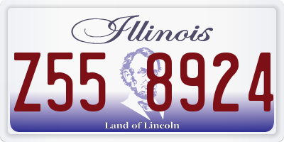 IL license plate Z558924