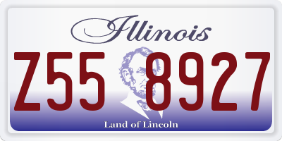 IL license plate Z558927