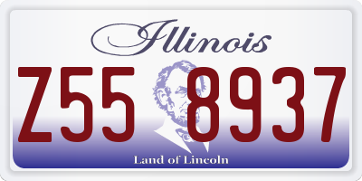 IL license plate Z558937