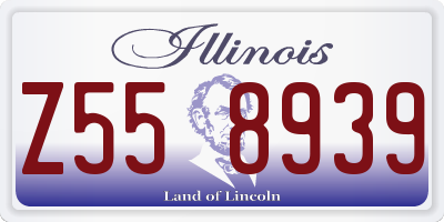 IL license plate Z558939
