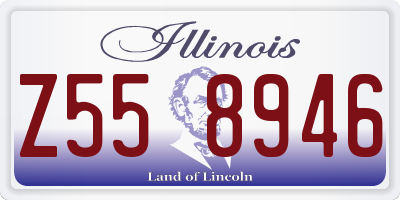 IL license plate Z558946