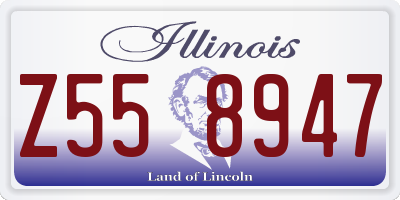 IL license plate Z558947