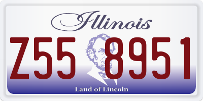 IL license plate Z558951