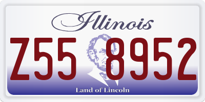 IL license plate Z558952