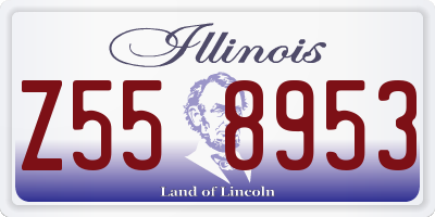 IL license plate Z558953