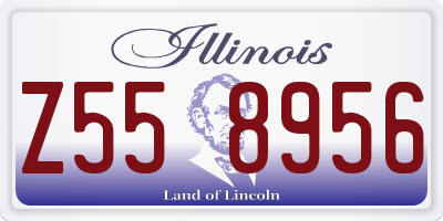 IL license plate Z558956