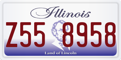 IL license plate Z558958
