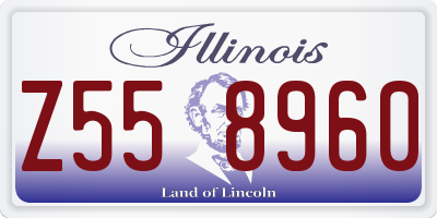 IL license plate Z558960