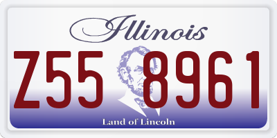 IL license plate Z558961