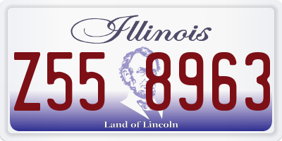 IL license plate Z558963