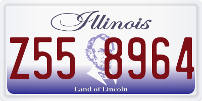IL license plate Z558964
