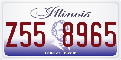 IL license plate Z558965