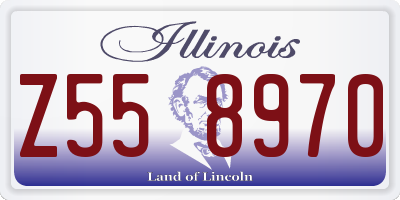 IL license plate Z558970