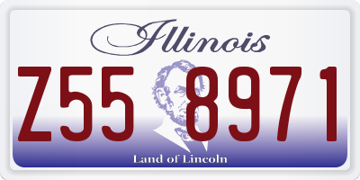 IL license plate Z558971