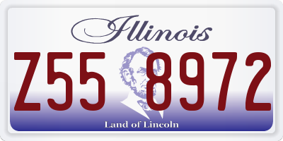 IL license plate Z558972