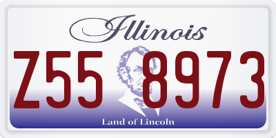 IL license plate Z558973