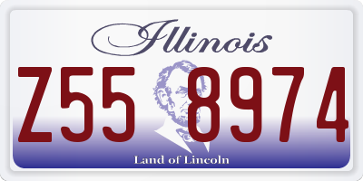IL license plate Z558974