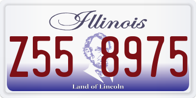 IL license plate Z558975