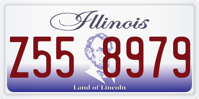 IL license plate Z558979