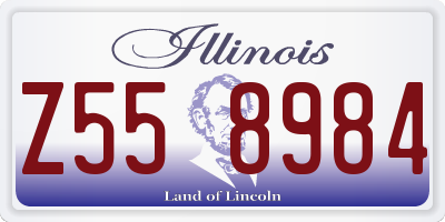 IL license plate Z558984