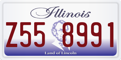 IL license plate Z558991