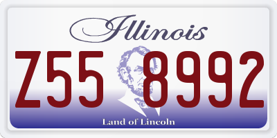 IL license plate Z558992
