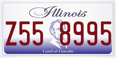 IL license plate Z558995
