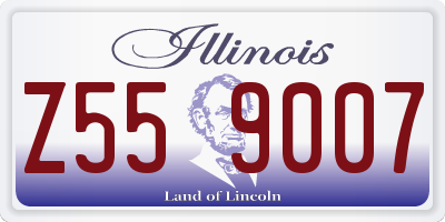 IL license plate Z559007